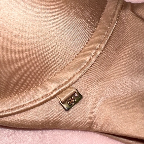 VICTORIA'S SECRET SATIN TAN PUSH-UP BRA · SIZE 34A - Picture 4 of 5